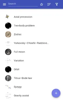 Celestial mechanics android App screenshot 9