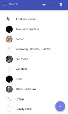 Celestial mechanics android App screenshot 12